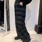 PLU Sweat Balloon trousers in stripe, side view