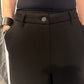 PLU Neo Balloon cotton-blend trousers in black, waistband detail