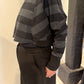 PLU Short Short sweatshirt in stripe, side view