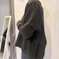 PLU Short sweatshirt in black, side view