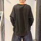 PLU Short sweatshirt in black, back view