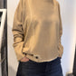 PLU Short sweatshirt in desert, front view