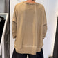 PLU Short sweatshirt in desert, back view
