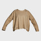 PLU Short Relaxed Sweatshirt in desert, garment cut-out
