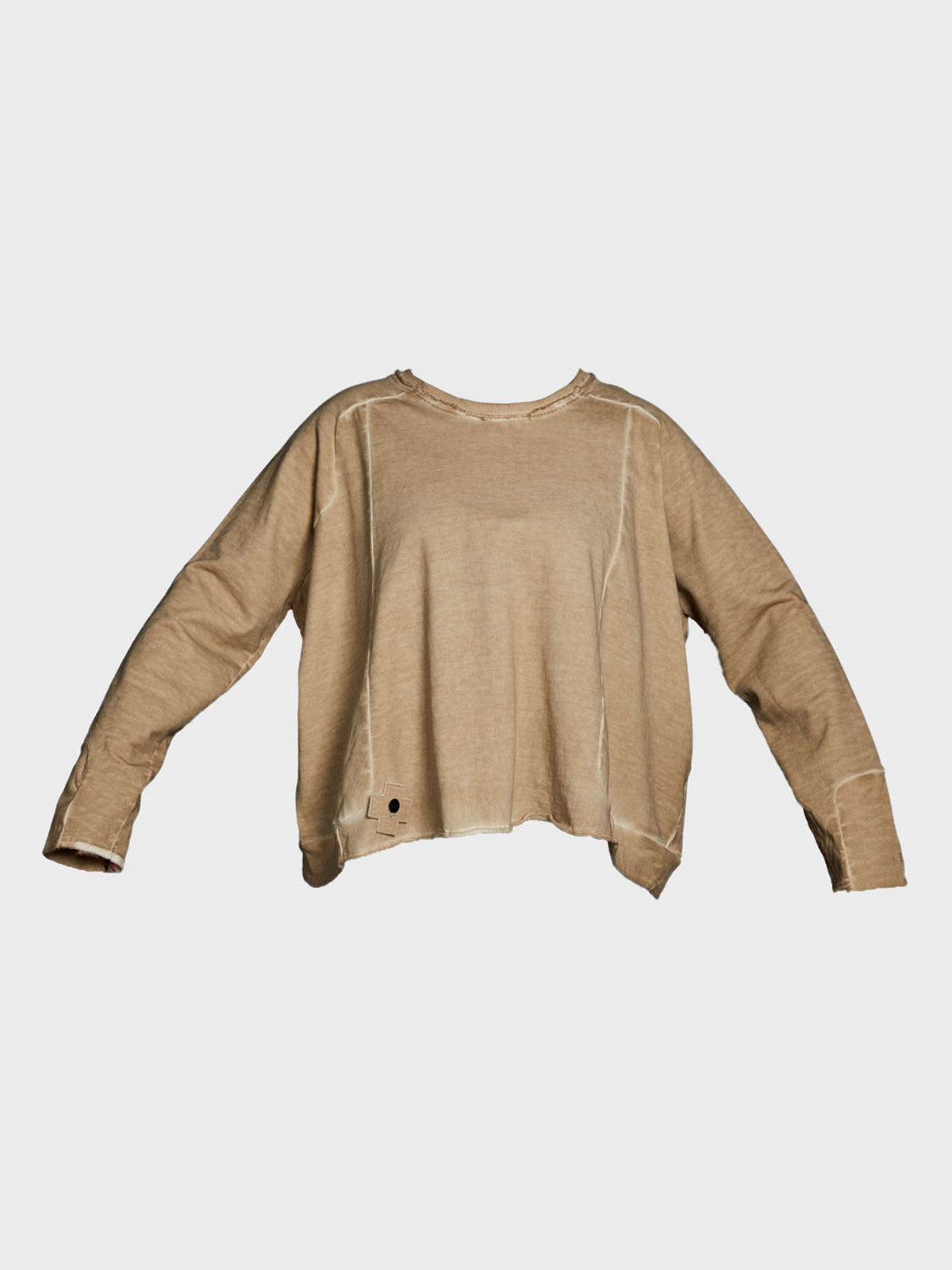 PLU Short Relaxed Sweatshirt in desert, garment cut-out