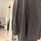 PLU Long sweat tunic in black, hem detail