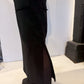 PLU Pencil skirt in black, side view