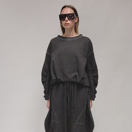 La Haine Inside Us – Cropped Lined Fleece Top