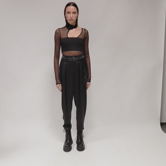La Haine Inside Us – Semi-Sheen Balloon Trousers