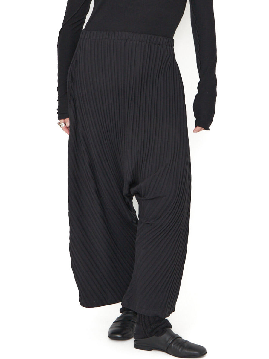 Sort Aarhus Sa1148 - Soft Pleated Harem Pant