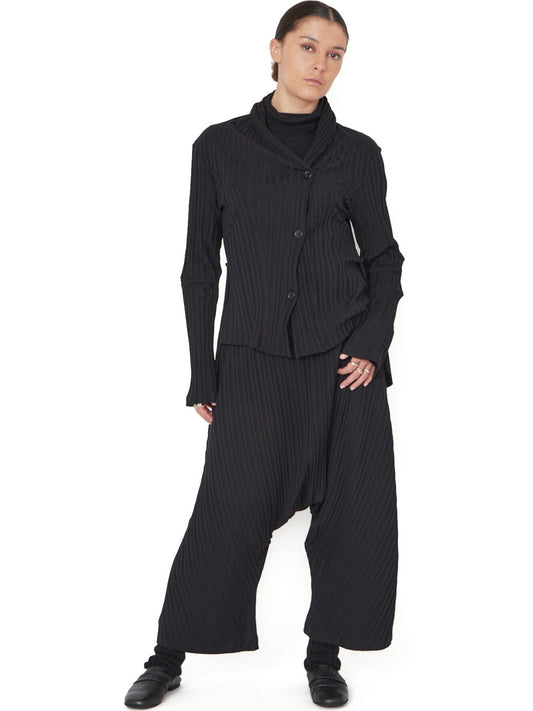 Sort Aarhus Sa1148 - Soft Pleated Harem Pant