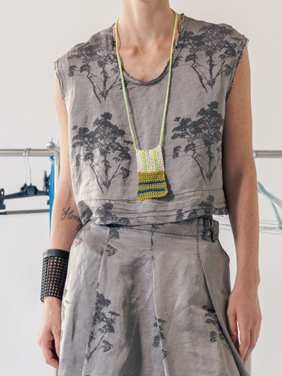 Serienumerica - Floral Crop Top