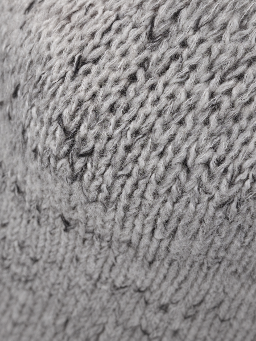 Close-up of Transit light grey alpaca-blend knit texture