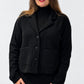 Transit black textured virgin-wool jacket – front view
