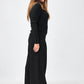 Transit black textured virgin-wool wide-leg trousers – side view