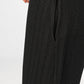 Transit black wide-leg trousers – textured fabric and side-pocket detail
