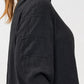Transit anthracite shirt – dropped shoulder and side-panel detail