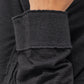 Transit black oversized wool top – turned-back cuff detail