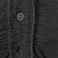 Transit black wool top – textured buttoned placket detail