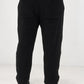 Transit black textured pull-on trousers – back view
