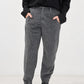 Transit grey textured tapered trousers – front view