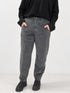 Transit grey textured tapered trousers – front view