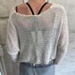 Umit Unal Soft White Loose Knit Top